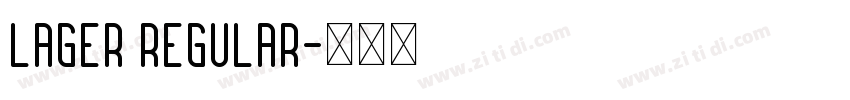 Lager Regular字体转换